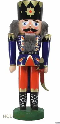 Produktbild von Nussknacker König blau BxHxT 12,5x35x9cm NEU