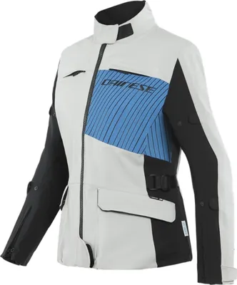 Obrázek produktu pro Dainese Tonale D-Dry XT dámská textilní motocyklová bunda, šedá/černá/modrá, 50