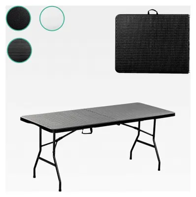 Produktbild von Buffet-Tisch | Campingtisch | Gartentisch | Klapptisch | 180 cm Länge (Rattan)