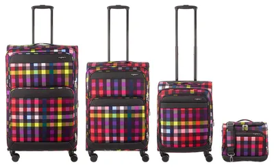 Produktbild von Franky 4er Koffer SET Gr. L/M/S Beutycase Reisegepäck T27-F Spinner mit Dehnfalte multicolor/black