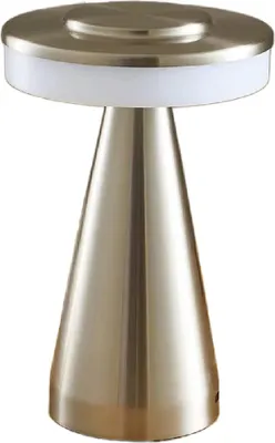 Produktbild von Luxus - Tischlampe Touch - Nina - Silber - H21 x Ø9