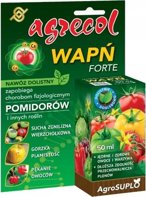 Zdjęcie produktu dla Wapń forte zapobiega chorobom fizjologicznym pomidorów i innych roślin 50ml - Agrecol