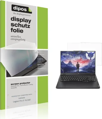 Immagine prodotto di 2x Pellicola Protettiva per Lenovo Legion Pro 5 16 Zoll Protezione Schermo Antiriflesso dipos