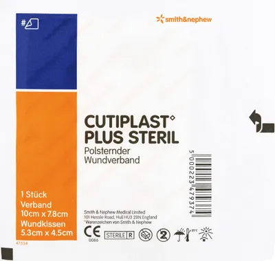 Image de Pansement Cutiplast Plus stérile 7,8x10 cm 1 pc