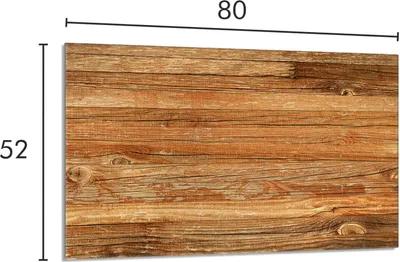 Imagen del producto de Placa protectora de vidrio para estufa, 80x52 cm, madera