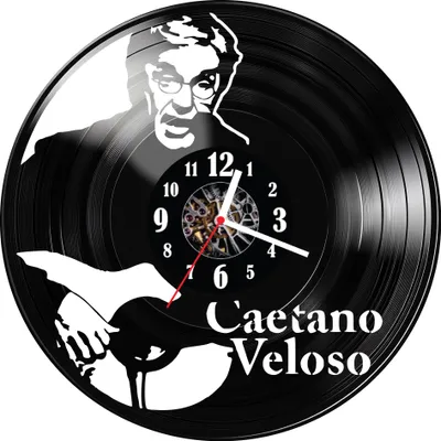 Zdjęcie produktu dla Zegar ścienny z płyty winylowej Caetano Veloso 1366.14