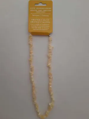 Produktbild von Power Kette, Halbedelstein, Orange Calcit, Sternzeichen Horoskop Ketten Powerkette Halskette