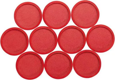 Produktbild von MAUL Magnet rund 10 Stück 2 kg Kunststoff Ferrit bruchsicher lackiert Ø 3.4 x 1.4 cm rot
