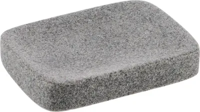 Produktbild von Tendance Seifenschale grau Polyresin 10,8x8,3x1,8 cm Badezimmer Dekoration