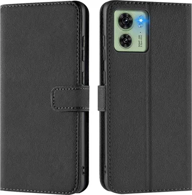 Produktbild von Conie Klapp Tasche für Motorola Edge 40 Kartenfach Rundumschutz Hülle in Schwarz
