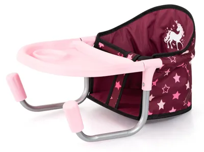 Productafbeelding van Bayer Design 659323AA: Zitje voor poppen, met geïntegreerd plateau, geschikt voor poppen tot 46 cm