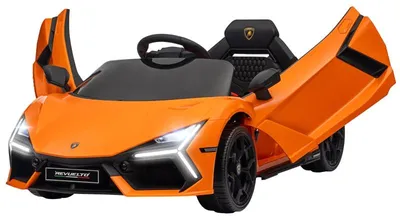 Obrázok produktu pre Elektrické detské auto Lamborghini Revuelto 12V | Farba: Oranžová | Rozmery: 60x105x40 cm