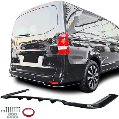 Für Mercedes Vito W447 2014-2019 Vorfacelift Heckdiffusor Diffusor SCHWARZ GLANZ in der Farbe SCHWARZ von Carparts-Online GmbH