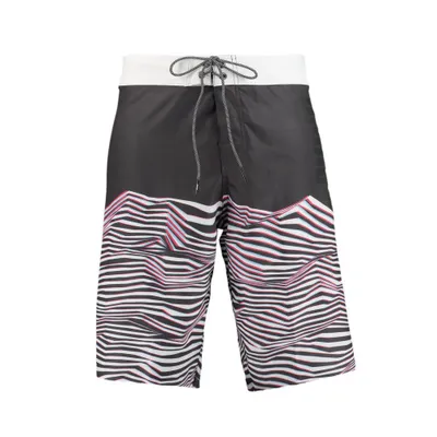Produktbild von Puma Lange Boardshorts mit Wellenmuster Herren schwarz weiß rot Gr S