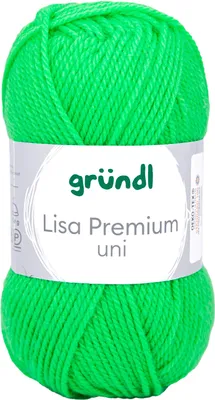 Produktbild von Wolle Lisa, 50g, 133m Neon-Grün
