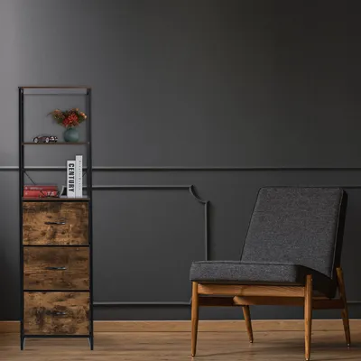 Zdjęcie produktu dla Półka vintage w stylu industrialnym