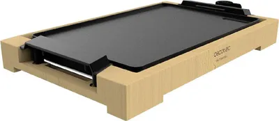 Image de Cecotec Plancha électrique Tasty&Grill 2000 en bambou. 2000 W, structure en bambou, thermostat réglable