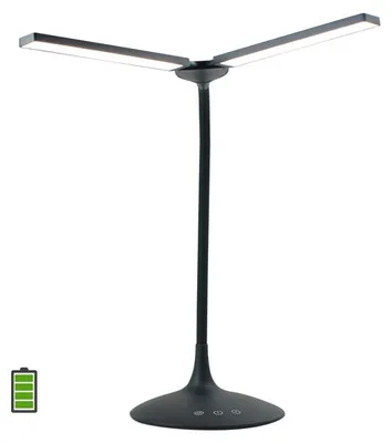 Zdjęcie produktu dla Lampa biurkowa SBR Glow+ – lampa LED na baterie, matowa czerń, regulowana