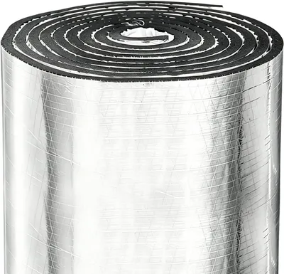 Productafbeelding van Isolatiefolie 40 cm x 5 m, 5 mm, zelfklevend, aluminium en rubber, voor verwarming