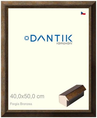 Obrázek produktu pro DANTIK rámeček 40x50 | Forgia Bronzea (Plexi Čiré)
