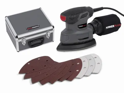Produktbild von Powerplus POWESET5, Delta-Schleifer, Velcro, Schwarz, Grau, CE, GS, 26000, 13000, 86 dB