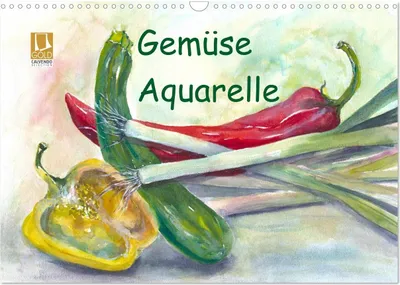 Produktbild von Gemüse Aquarelle (Wandkalender 2025 DIN A3 quer), CALVENDO Monatskalender