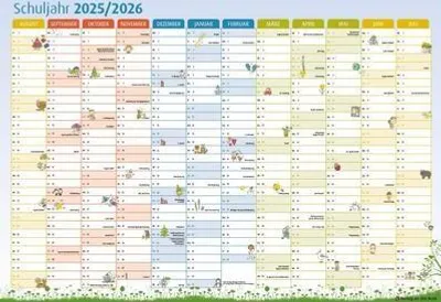 Produktbild von Der Schuljahres-Wandkalender 2025/2026, A1