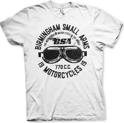 Produktbild von Birmingham Small Arms Goggles T-Shirt - Small - White