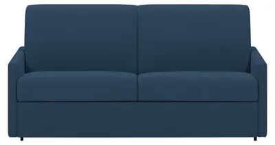 Produktbild von Schlafsofa 4-Sitzer - Liegefläche: 160 cm - Matratzenhöhe: 18 cm - Stoff - Dunkelblau - CALIFE
