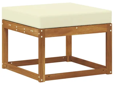 Produktbild von Outdoor-Fußhocker Massivholz Akazie Natur