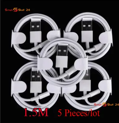 Produktbild von 5X 1,5M iPhone Ladekabel Datenkabel für iphone 6 7 8 X XS XR 11 12 13 Pro iPad