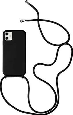 Produktbild von starfix "Kordon" Schnur Tasche Silikon Schutz-Hülle Cover Case S-Case für Samsung A207F Galaxy A20s, schwarz