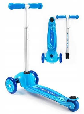 Zdjęcie produktu dla Hulajnoga 3-kołowa SMJ sport MS06 BLUE LED