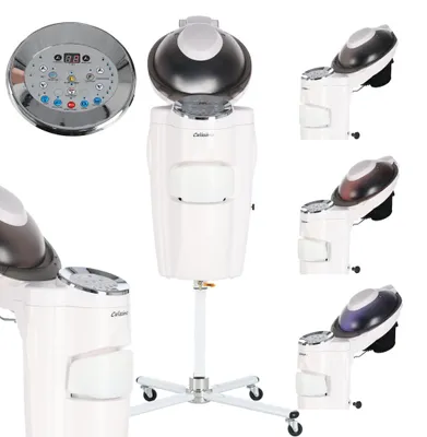 Image de Sauna capillaire Micromist Brisa White pour hydratation et régénération des cheveux avec ozonothérapie - Soin professionnel