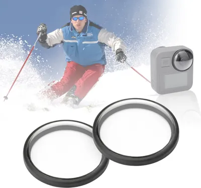 Zdjęcie produktu dla PULUZ, 2 szt./zestaw, akrylowe osłony obiektywu kompatybilne z kamerą Go-Pro Max, chroniące przed olejem i zarysowaniami, akcesoria do kamery