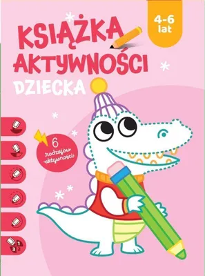 Produktbild von Książka aktywności dziecka 4-6 lat. Różowa - Sammelwerk (Für Kinder auf Polnisch)