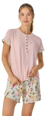 Produktbild von J&J Brothers Damen-Sommerpyjama mit kurzen Ärmeln JJB31