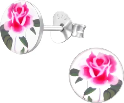 Produktbild von Ohrringe Ohrstecker 925 Sterling Silber mit Rosen