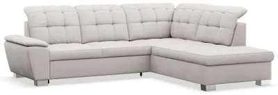 Produktbild von Selsey Jamaal - Ecksofa mit Schlaffunktion und Stauraum, rechtsseitig, creme