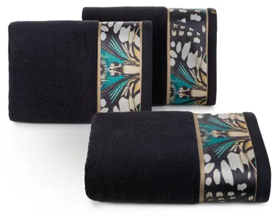 Produktbild von Eurofirany 463759, 70 x 140 cm, Baumwolle, Polyester, Schwarz, 1 Stück(e)