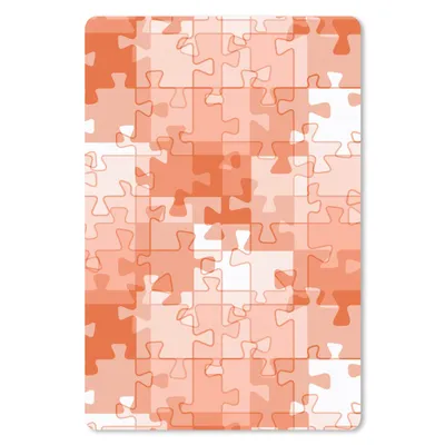 Produktbild von MuchoWow® Mauspad Mousepad Puzzle - Orange - Muster 18x27 cm - Mousepads - Maus Mat - Pad - Mausunterlage