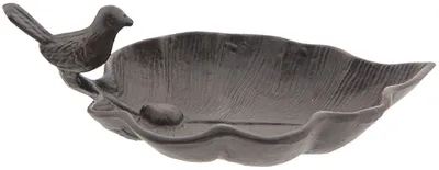 Produktbild von Clayre & Eef Vogel Fressnapf 6Y3181 braun 26x15x8 cm