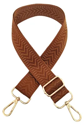 Produktbild von Taschengurt - Verstellbar von 72-130 cm - Ersatz-Schulterriemen für Handtaschen und Crossbody-Taschen - Braun