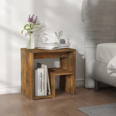 Immagine prodotto di vidaXL Comodino rovere fumé 40x30x40 cm materiale a base di legno
