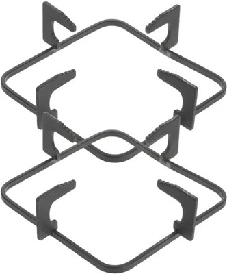 Productafbeelding van Stevige, vierkante gasfornuishouder van gietijzer, 8 x 8 cm, 2 stuks, geschikt voor gasfornuizen en kookpannen in de keuken