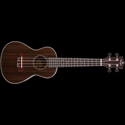 Produktbild von Konzert-Ukulele BC220, Mahagoni/Palisander, Schwarz matt, 58 cm Länge, 380 mm Mensur