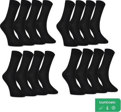 Produktbild von 4 Paar Uni Graue Bambus Socken