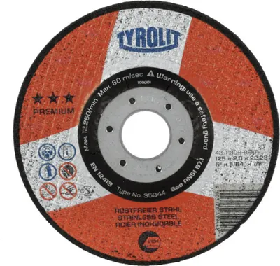 Zdjęcie produktu dla Tarcza tnąca Tyrolit A30R-BFXA 230x2,5 mm, prosta.