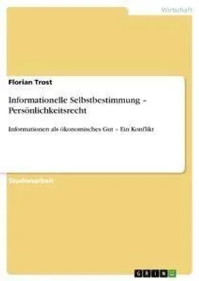 Produktbild von Informationelle Selbstbestimmung - Persönlichkeitsrecht