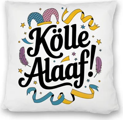 Produktbild von Kölle Alaaf Kissen satiniert - Karneval in Köln